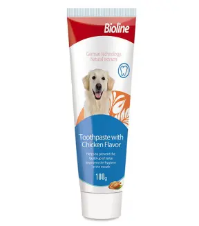 Bioline Chicken Flavor Dog Toothpaste 100 g