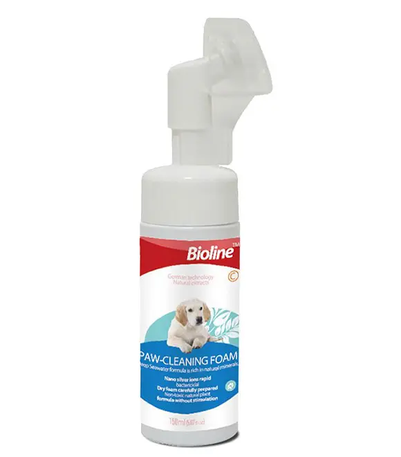Bioline Waterless Anti-Bacterial Paw Cleaning Foam 200 ml