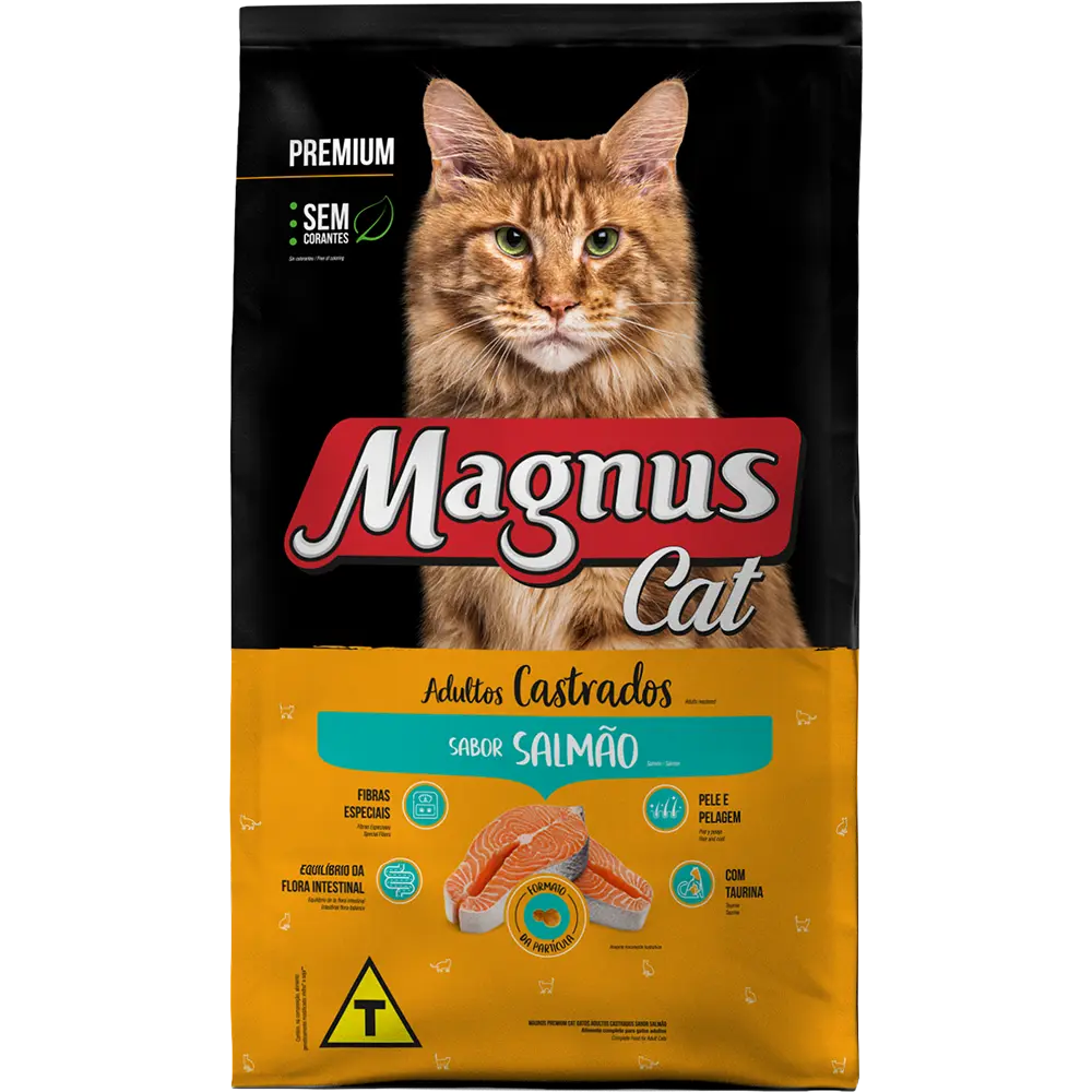 Magnus Dry Cat Food with salmon sterilised