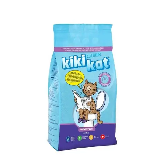 KiKi Kat lavender Scented Clumping Cat Litter – 10L  
