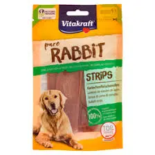 Vitakraft Pure Rabbit Strips Dog Treats 80g