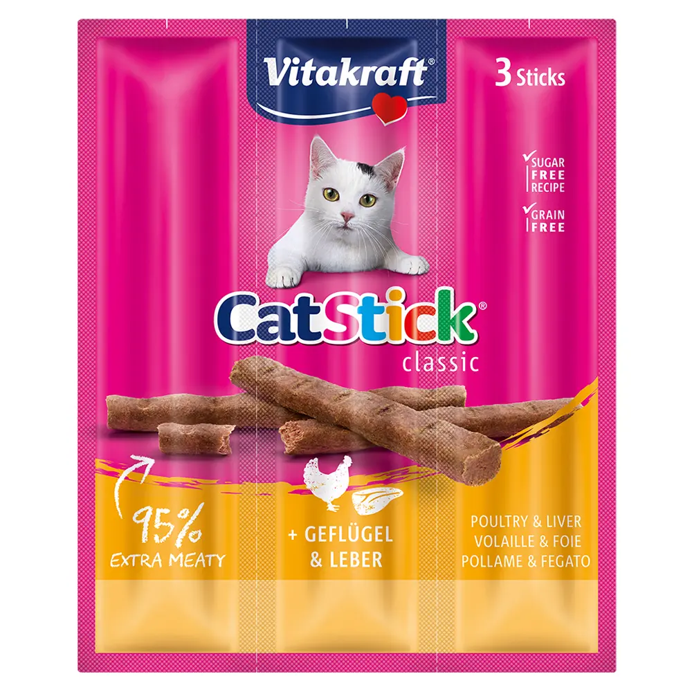 Vitakraft Cat Stick Mini Poultry & Liver Treats