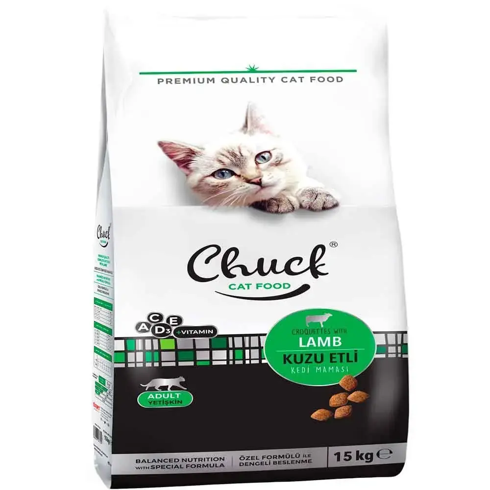 Chuck Cat Dry Food Lamb 15kg