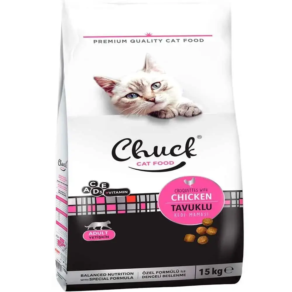 Chuck Cat Dry Food Chicken 15kg