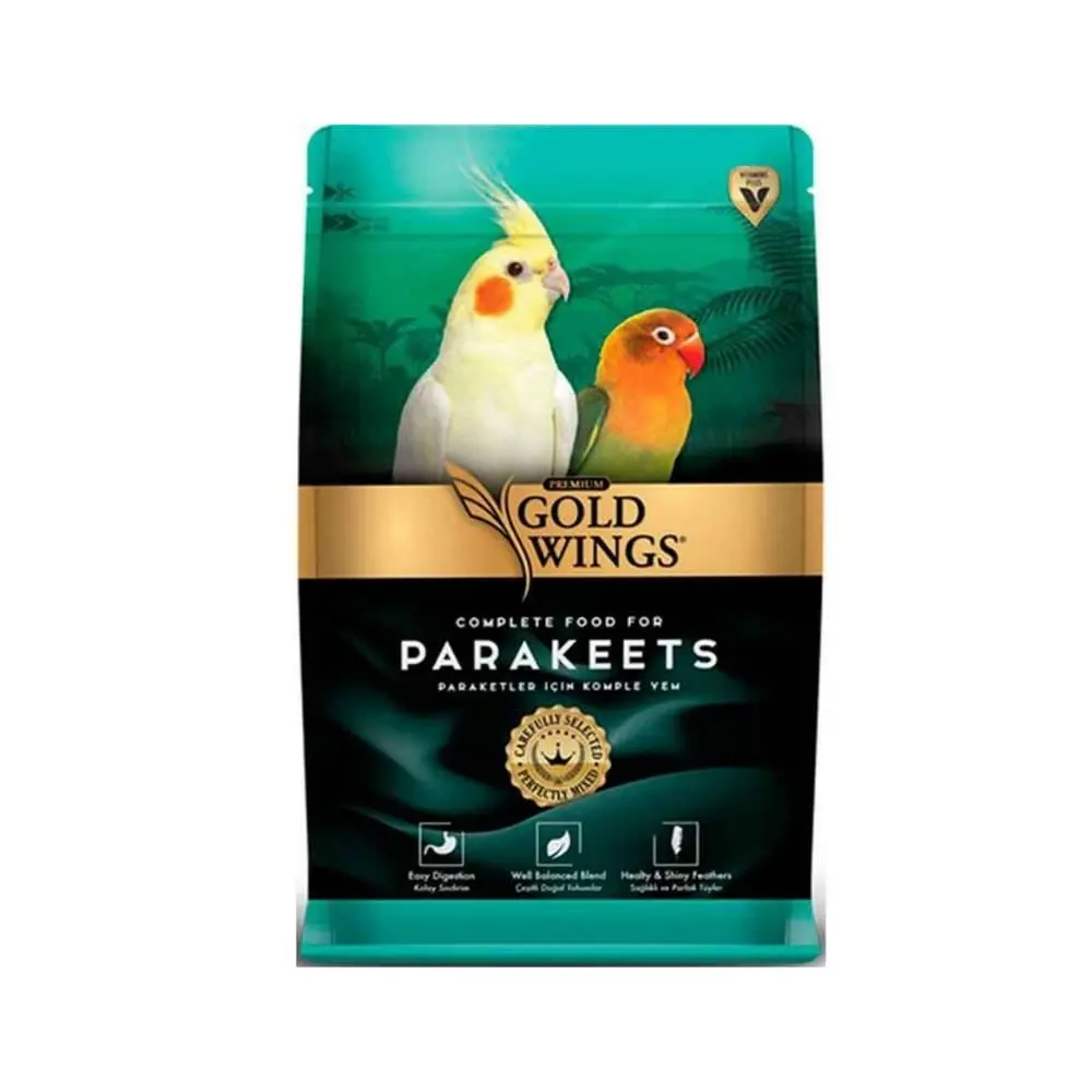 جولد وينغز طعام بريميوم لطيور الباراكيت الصغيرة – 1 كجم