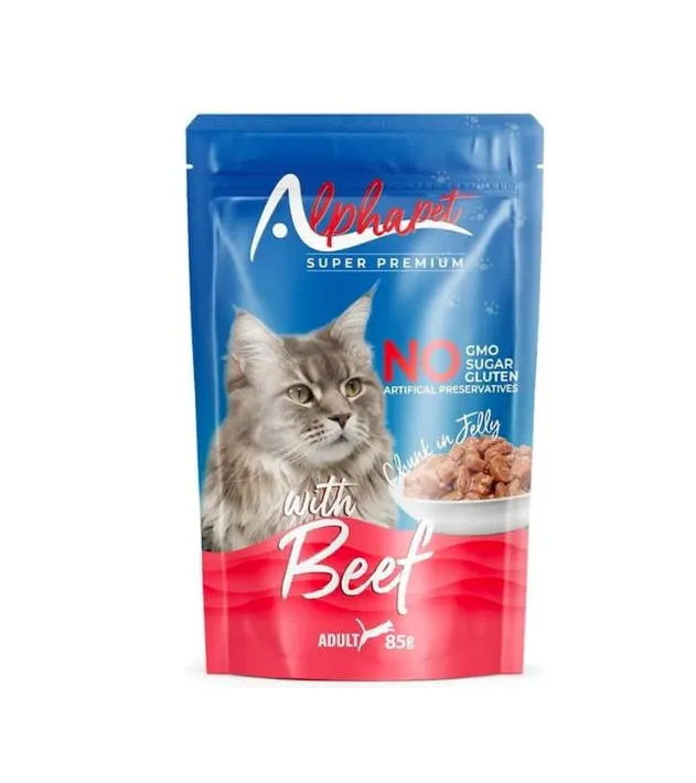 Alpha pet Cat Wet Food Beef 85g