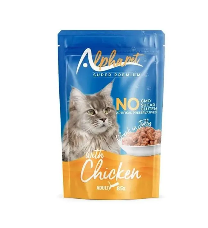 Alpha pet Cat Wet Food Chicken 85g