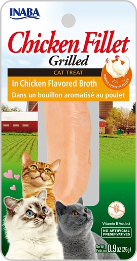 Inaba Cat Treats: Chicken Fillet in Chicken Broth (25g)