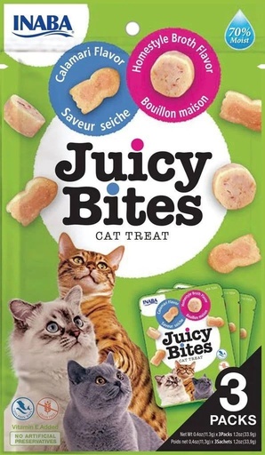 Inaba Juicy Bites Calamari Flavor 3x11.3g