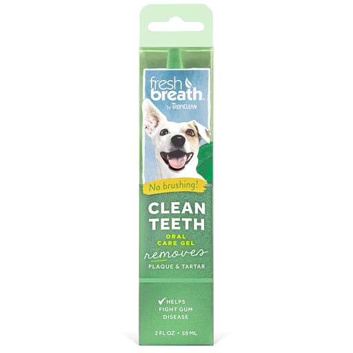 TropiClean Fresh Breath Clean Teeth Dental & Oral Care Gel for Dogs 59ml