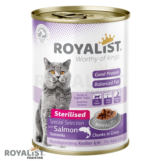 Royalist Food Wet Chunk Cat Salmon for Neutered Cats - 400 g
