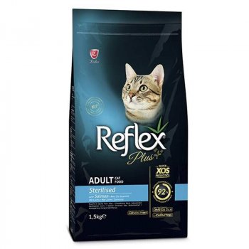 Reflex Plus Salmon Dry Sterilised Cat Food 1.5 kg