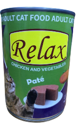 Relax Cat Canned Chicken and Ground Vegetables - 375g