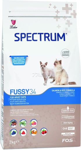 Spectrum Adult Cat Food Fussy 34, 2 kg