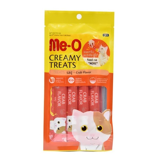 Me-O Creamy Treats Crab Flavor 4x15g