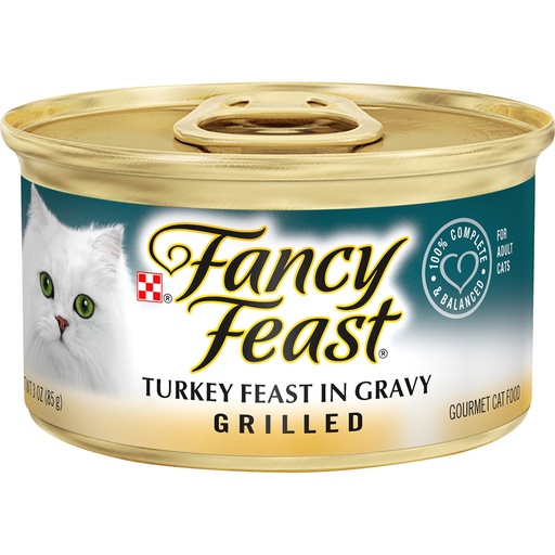 Purina Fancy Feast Grilled Wet Cat Food Turkey Feast in Gravy 85g