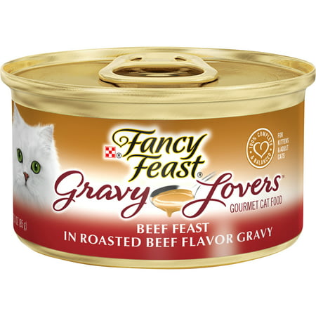 Fancy Feast Gravy Lovers Beef Feast in Roasted Beef Flavor Gravy – 85g Can