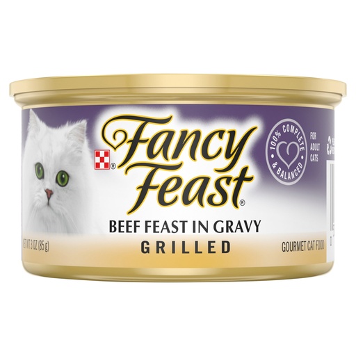 Purina Fancy Feast Grilled Beef Feast in Gravy – 85g