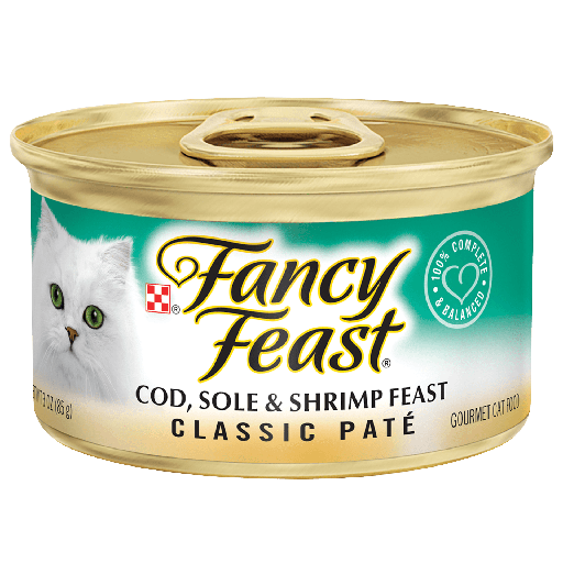 Purina Fancy Feast Classic Pate Wet Cat Food, Cod, Sole & Shrimp Feast, 85g