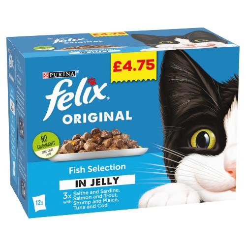 Felix Original Fish Selection in Jelly (12 x 100g)