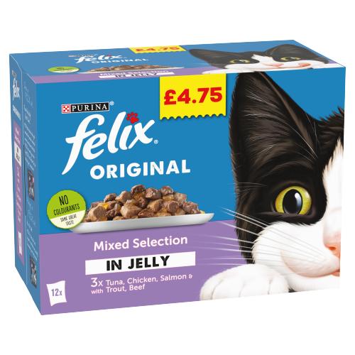 Felix Wet Cat Food Mixed Selection in Jelly 1.2 Kg