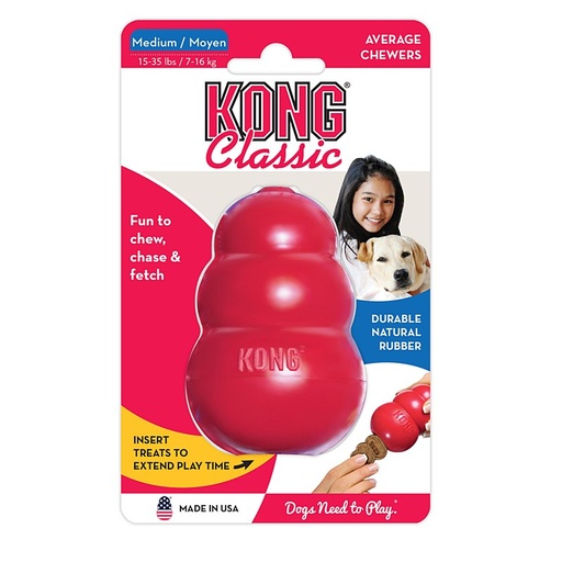 KONG Classic Dog Toy Medium Red