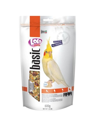 [LO-70224] LoLo Pets Foody Complete Food for Cockatiels - 600g 