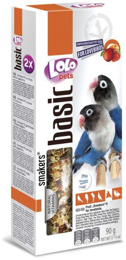 [LO-72608] LoLo Fruit Smakers for Lovebirds - 90g 