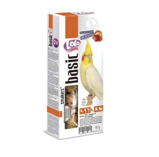 [LO-72206] LoLo Fruit Smakers for Cockatiels - 90g 