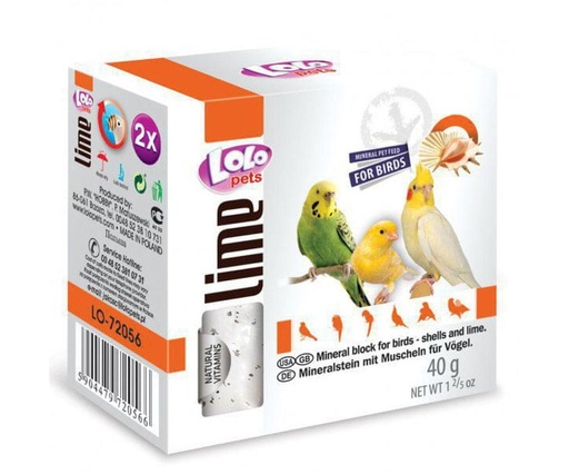 [LO-72056] LoLo Pets Lime Mineral Stone for Birds - 40g