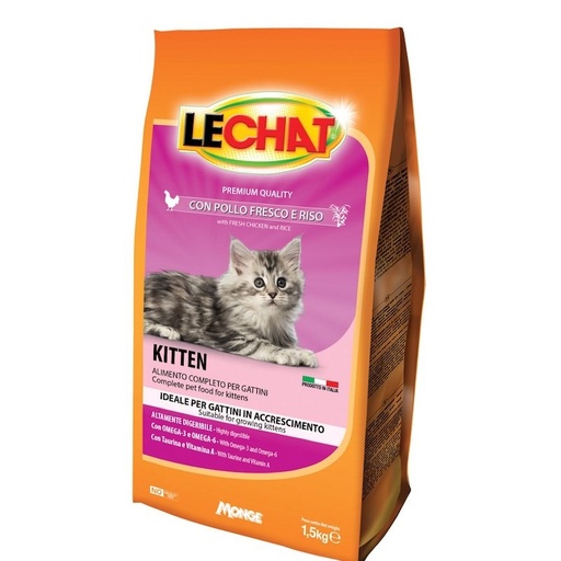 Lechat Premium Kitten Chicken/Rice - 1.5 kg