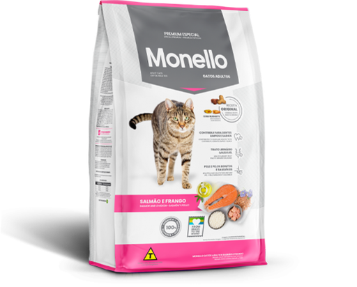 Monello Adult Cat Dry Food Salmon and Chicken Flavor - 1 kg