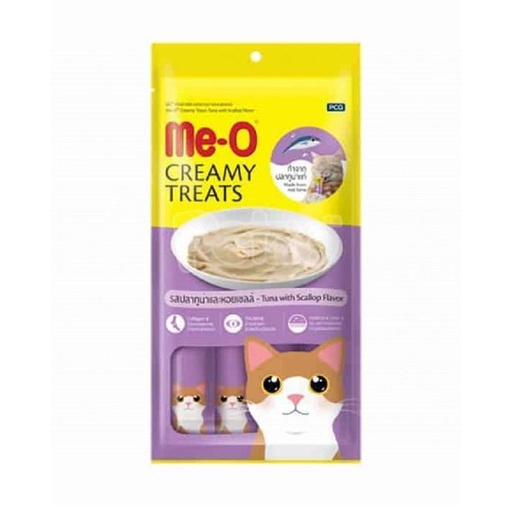 Me-O Creamy Treat Tuna with Scallop Flavor 60g
