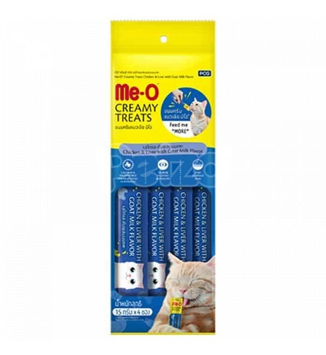 Me-O Creamy Treats Chicken-Liver and Goat Milk 60g