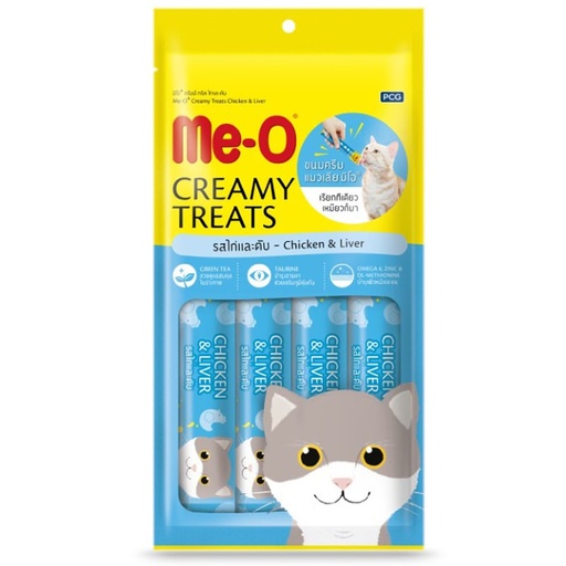 Me-O Creamy Treats for Cats Chicken & Liver 4×15g