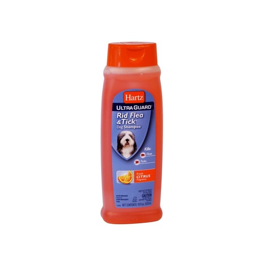 Hartz UltraGuard Flea & Tick Rid Shampoo for Dogs, Citrus Scent, 532 ml