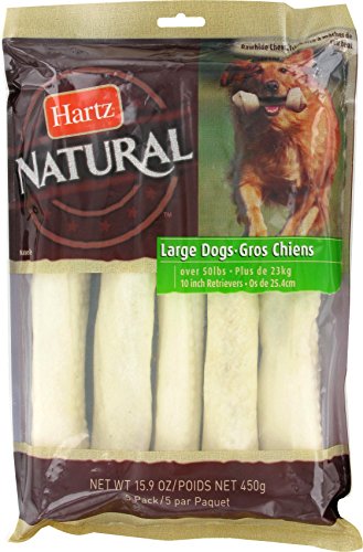 Hartz Natural 10 Inch Rawhide Retriever Roll Dog Chews