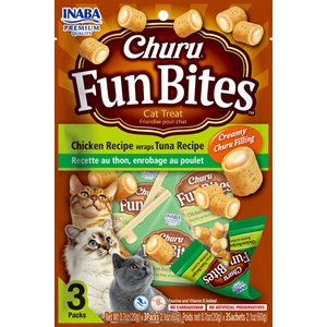 Inaba Churu Fun Bites Chicken Wrap Tuna - 20g x 3 Pouches