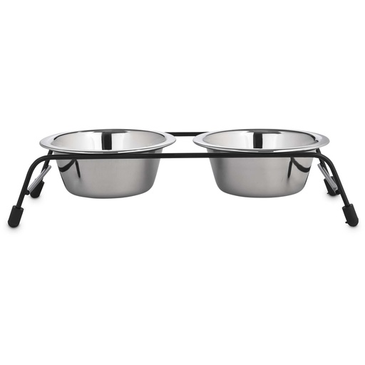 Stainless Steel Cat and Dog Bowl with Iron Base 