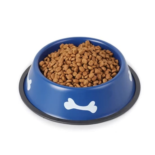 Round stainless steel cat and dog bowl - 18 cm