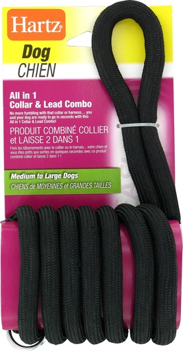 Hartz All in 1 Collar & Lead Combo for Dogs