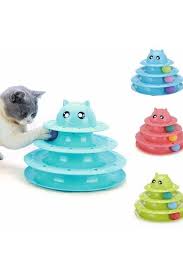 لعبة قطط طوابق مع كرات - 25 * 25 سم