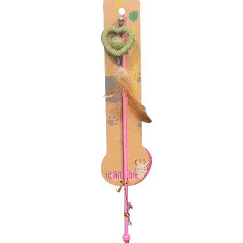 Cat Stick Cat Toy Heart Shape