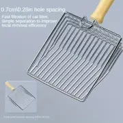 Stainless steel Litter Scoop with plastic handle