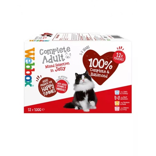 Webbox Cats Delight Mixed Selection in Jelly Wet Food (12 x 100g)