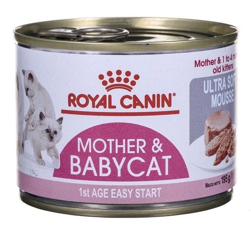 Royal Canin Mother & Babycat Wet Food Mousse 195g for Kittens