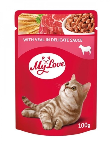My Love Beef in Sauce wet cat food 100g
