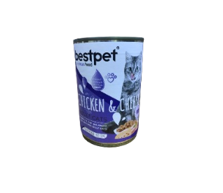 Bestpet Wet Cat Food with Chicken & Cheese 400g