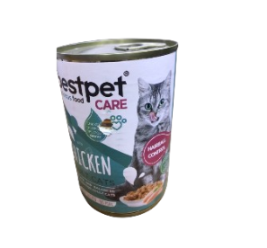 Bestpet Wet Cat Food with Chicken Hairball Control 400g