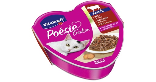Vitakraft Poesie Sauce with Beef and Carrot, 85g